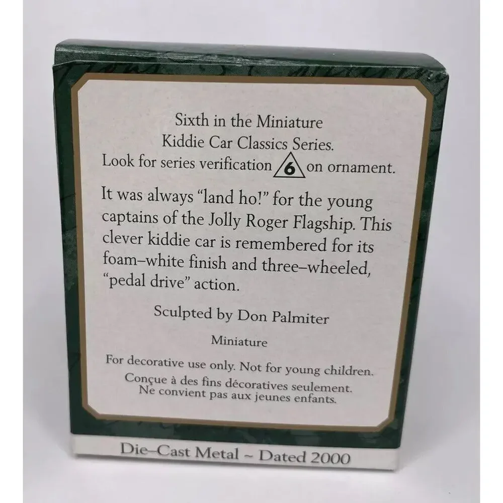 2000 Hallmark 1968 Murray Jolly Roger Flagship Miniature Ornament‎ U69/5944